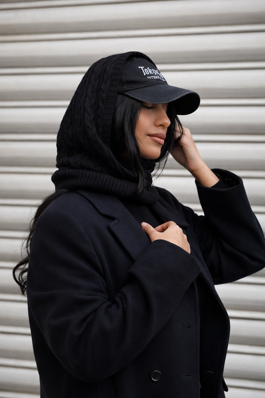 Knit Black Balaclava